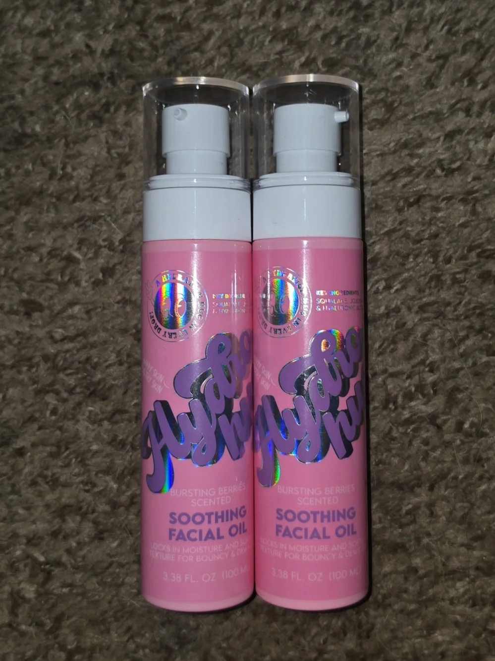 2 x Happy Skin Healthy Skin Hydro Hug Soothing Facial Oil- Bursting Berries